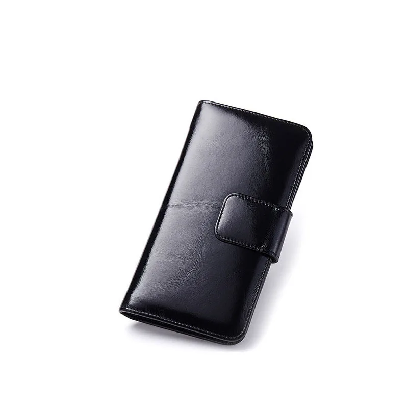 fashion women wallet genuine leather oil wax purse men evening bag vintage new design colors | Багаж и сумки