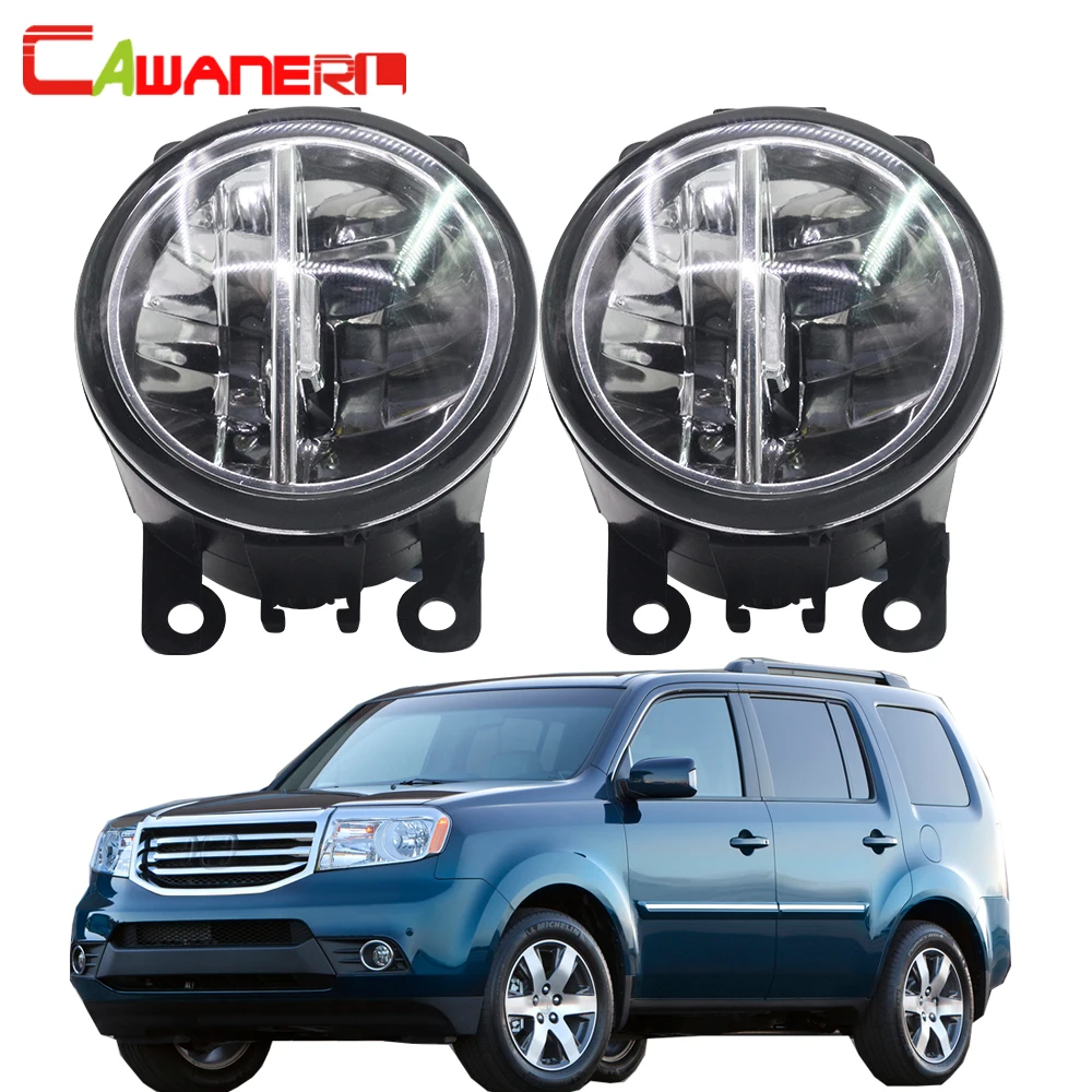 Cawanerl для Honda Pilot 3.5L V6 2012- автомобильный Стайлинг светодиодный фонарь 4000лм противотуманный светильник DRL дневные ходовые огни 6000 К Белый 2 шт
