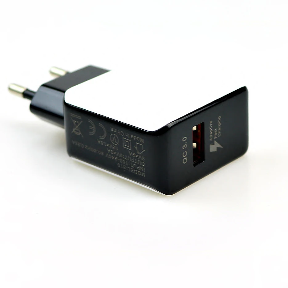 Быстрое зарядное устройство Charge3.0 EU/US 5V3A 9V2A 12V1.6A Быстрая зарядка для мобильных