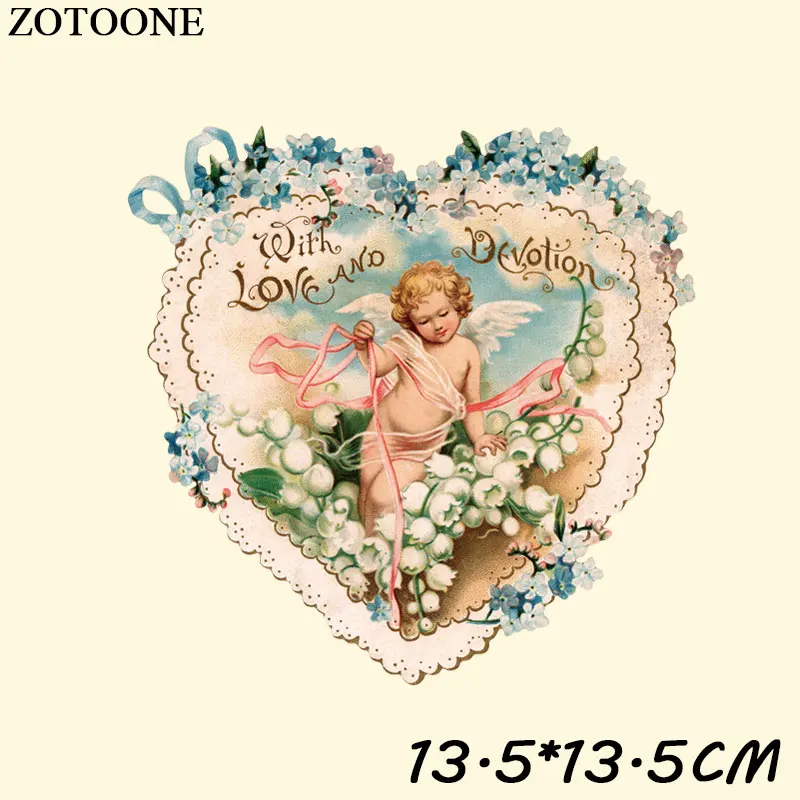ZOTOONE Angel патч с железом для одежды, футболка, платье, сделай сам, угол, украшение для девочки, переводные наклейки для одежды C - Цвет: TH0479