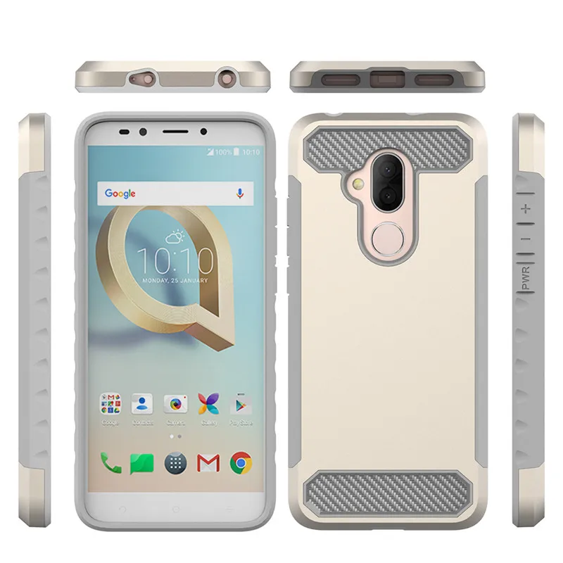 Броня чехол для alcatel 7 гибридная защита капли телефон оболочки Folio 6026 Вт REVVL 2 плюс (t