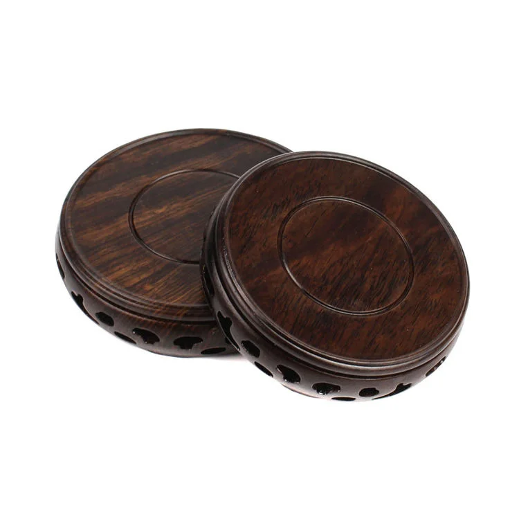 Круглая ваза из красного розового дерева аквариумный чайник необычный каменный