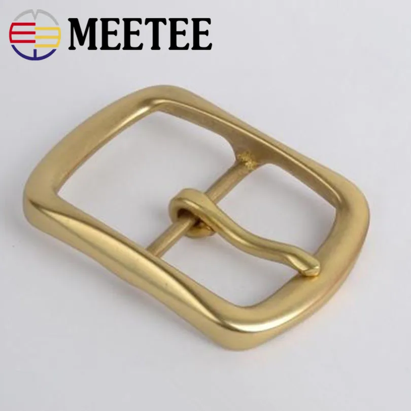 Meetee 1 шт. 40 мм из чистой меди для мужчин с пряжкой головкой ремня