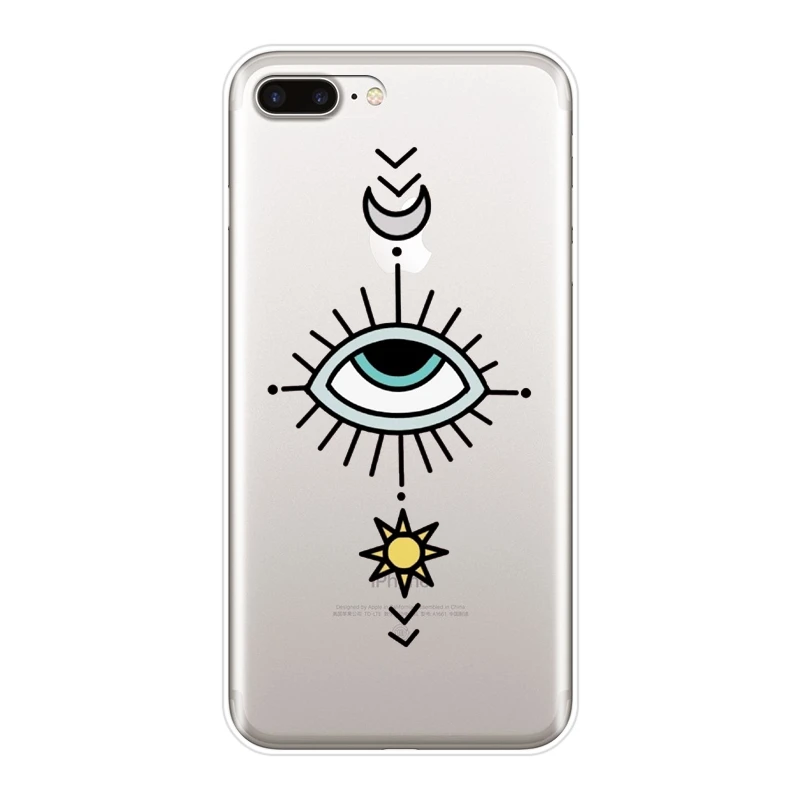 Силиконовый чехол для телефона для iPhone 6 S 6 S 7 8 X XR XS Max Eyes ресницы Эстетическая мягкая задняя крышка для Apple iPhone 8 7 6 S 6 S Plus - Цвет: No.8