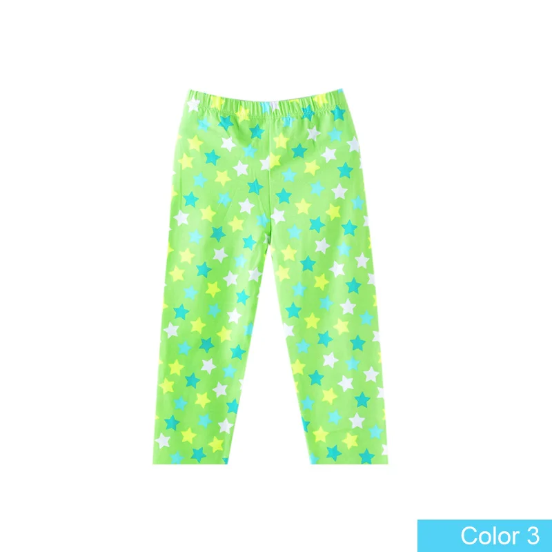 Color3 SheeCute/Новое поступление; Лидер продаж; летние модные леггинсы для девочек длиной до икры; штаны для девочек с цветочным принтом; детские брюки - Цвет: Color3