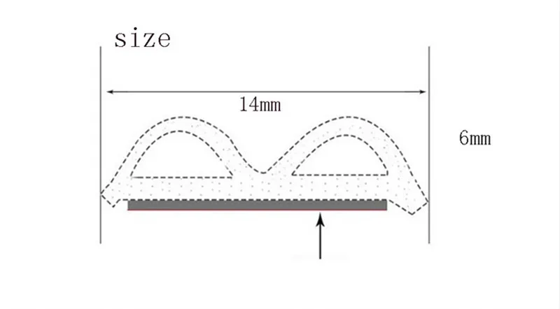 Резиновое уплотнение для автомобильной двери типа B звукоизоляционная полоса Kia
