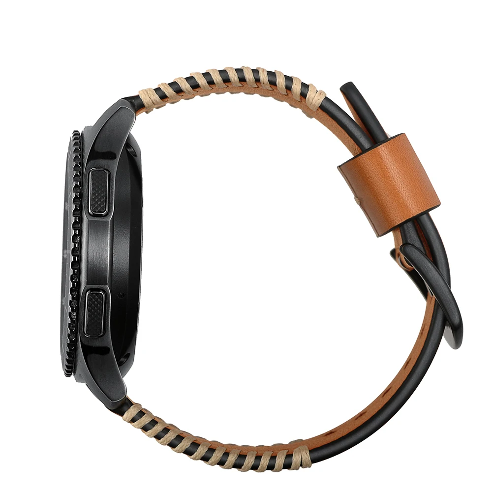 Простой сменный ремешок из натуральной кожи для samsung Smartwatch gear Sport S4 20 мм часов