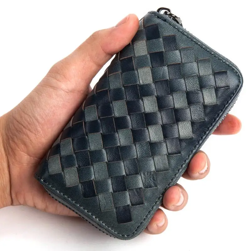 Модные женские и мужские бумажники для ключей из натуральной овчины ручной