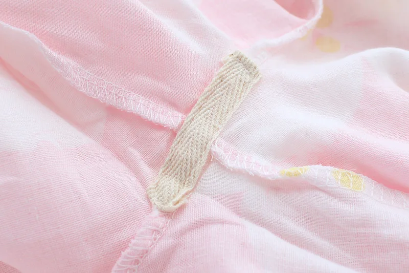 Хлопок марлевые женские пижамы с длинным рукавом v-образным вырезом Pijama Mujer Весна и Лето Свободное кимоно сексуальная пижама комплект для сна