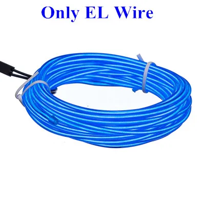 Only EL Wire Гибкий неоновый светильник 1 м/3 м/5 м 3 в светящийся EL провод веревка лента кабельная полоса светодиодный неоновый свет Обувь Одежда автомобиль водонепроницаемый светодиодный - Испускаемый цвет: Only EL Wire