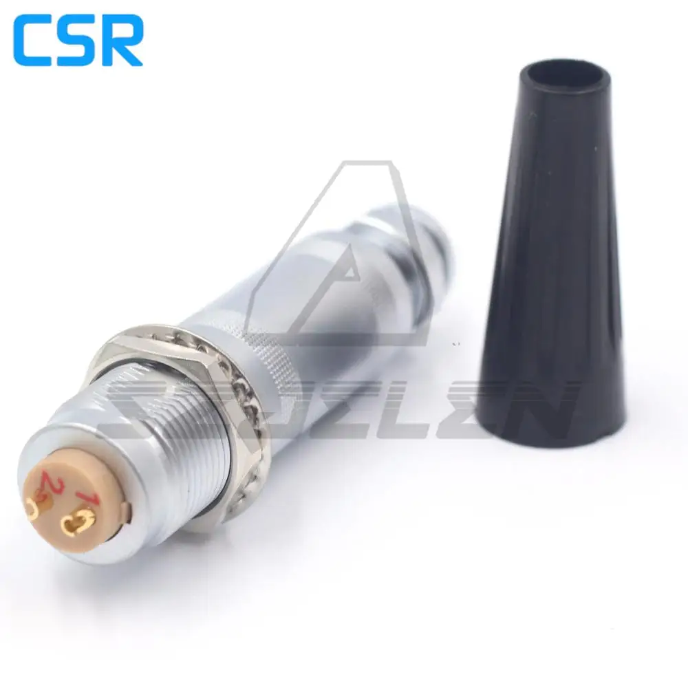 FFA.2S. 302/ERA.2S. 302 металлический круглый разъем 2 контактный мужского и женского пола
