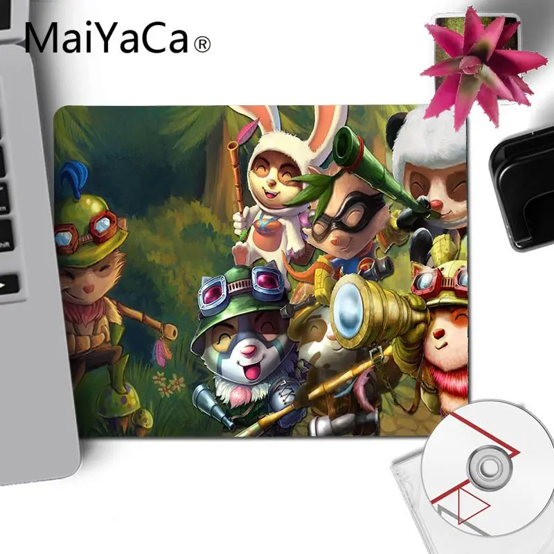 MaiYaCa Высокое Качество Лига Легенд Teemo Высокая скорость коврик для мыши Коврик для мыши Notbook компьютерная игровая клавиатура коврики для мыши - Цвет: No LockEdge 18x22cm