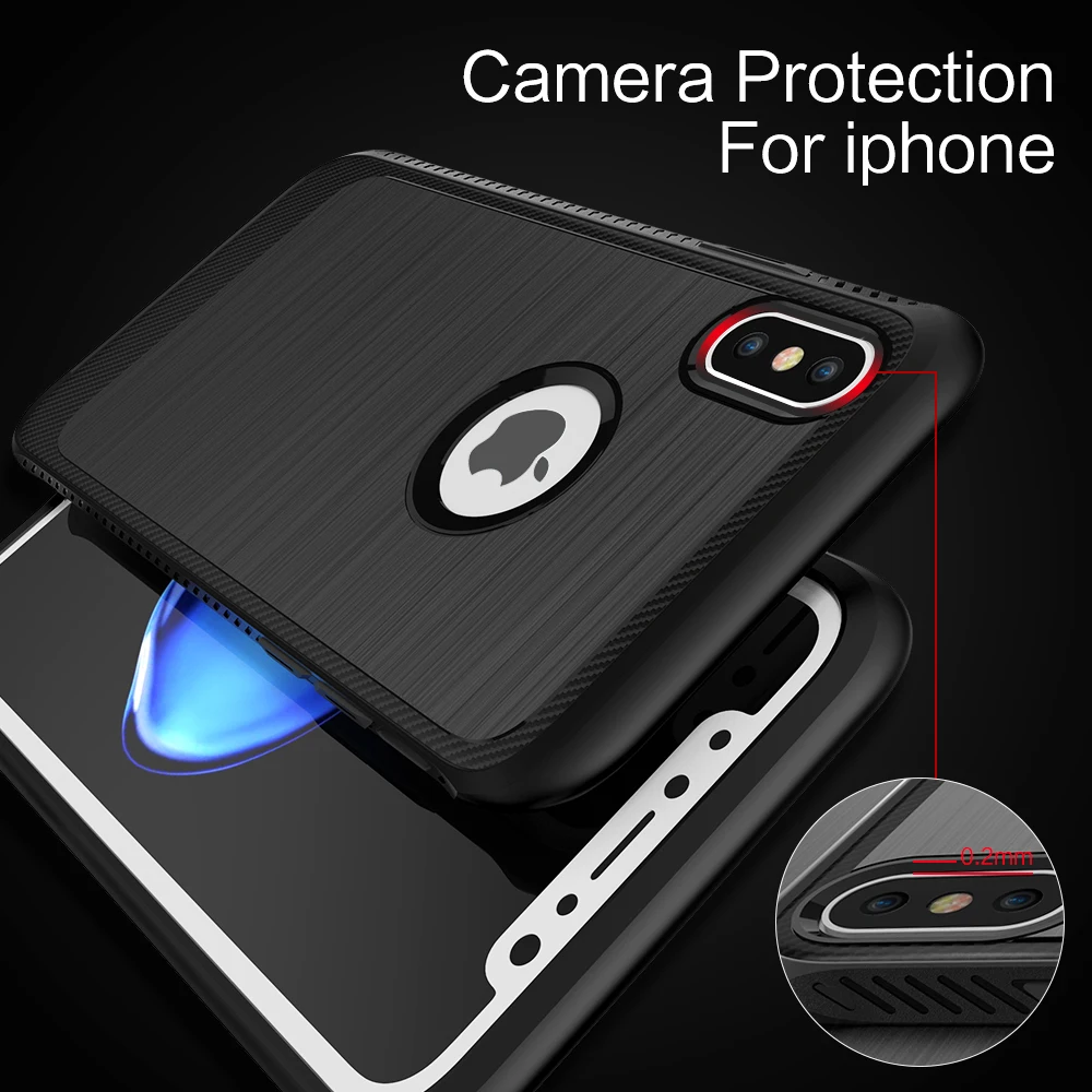 Мягкий чехол для Apple IPhone X Телефонные Чехлы Бизнес Anti-Fingerprint Чехол матовый iPhone 4x10