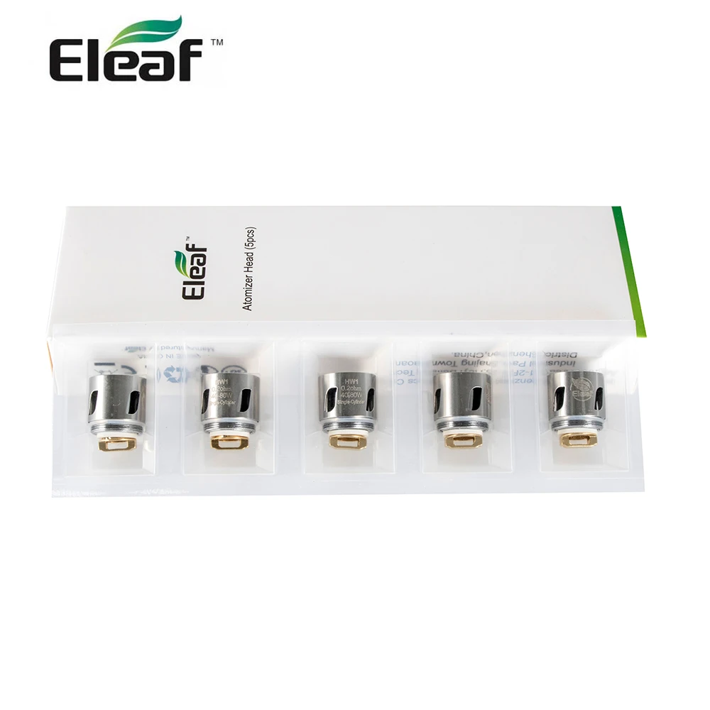 Оригинальные HW катушки Eleaf HW1 одноцилиндровый SS316L Ом катушка/HW2 двойной цилиндр ka