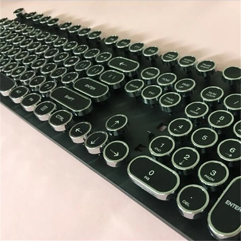 DIY Keycap ретро пара панк пишущая машинка механическая клавиатура для клавиатуры 104