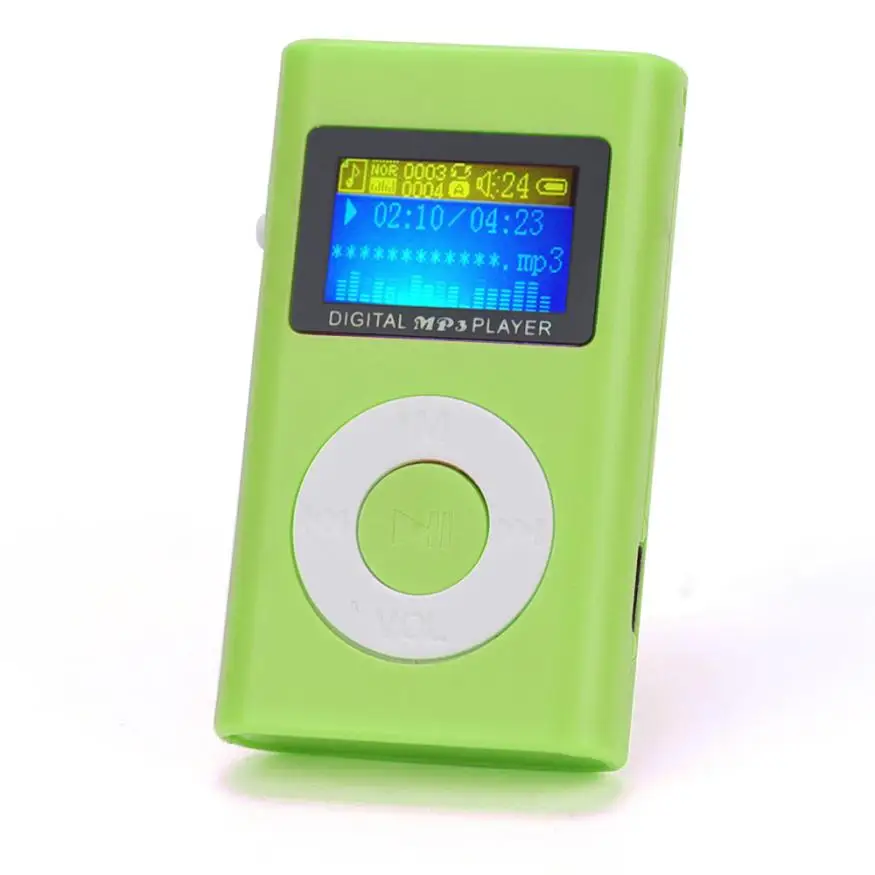 2018 USB MP3 музыкальный медиаплеер мини MP3-плеер ЖК-экран Поддержка 32 ГБ Micro SD TF карта 12
