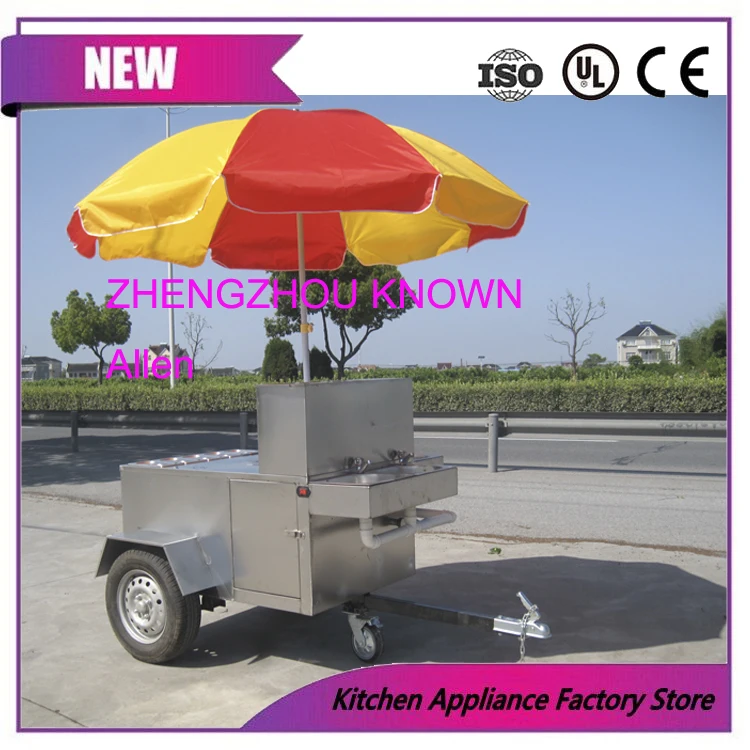 Тележка для хот-догов трейлер 4 шт. резервуары воды доставка по морю цена CFR |