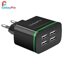 Сетевое зарядное устройство CinkeyPro с 4 USB портами 5 В/4 а|charger 5v 2a|usb