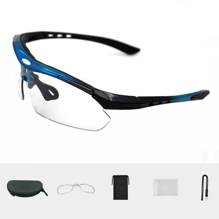 blue 1 lens NEWBOLER Фотохроматические очки Для женщин очки для езды на велосипеде, UV400 поляризованные Для мужчин, велосипедные солнцезащитные очки для Спорт на открытом воздухе - Цвет: blue 1 lens