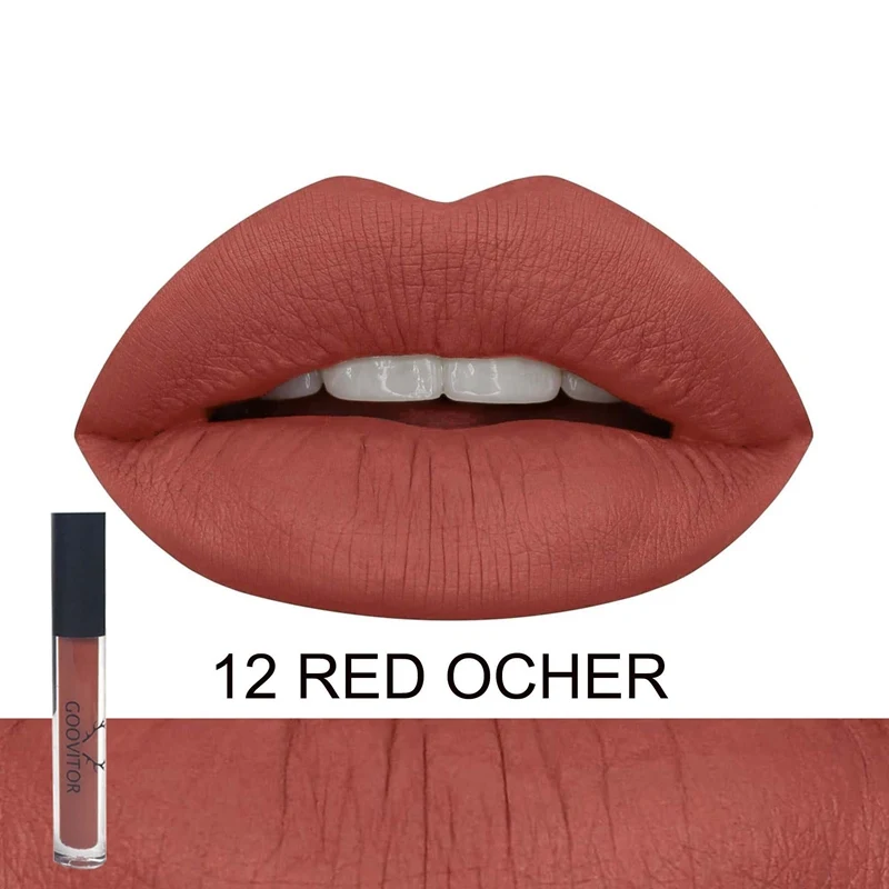 12 Долговечный Матовый жидкий блеск для губ Lapiz labial kyliejenner beauty Makeup Fenty Косметика Прямая поставка - Цвет: 12