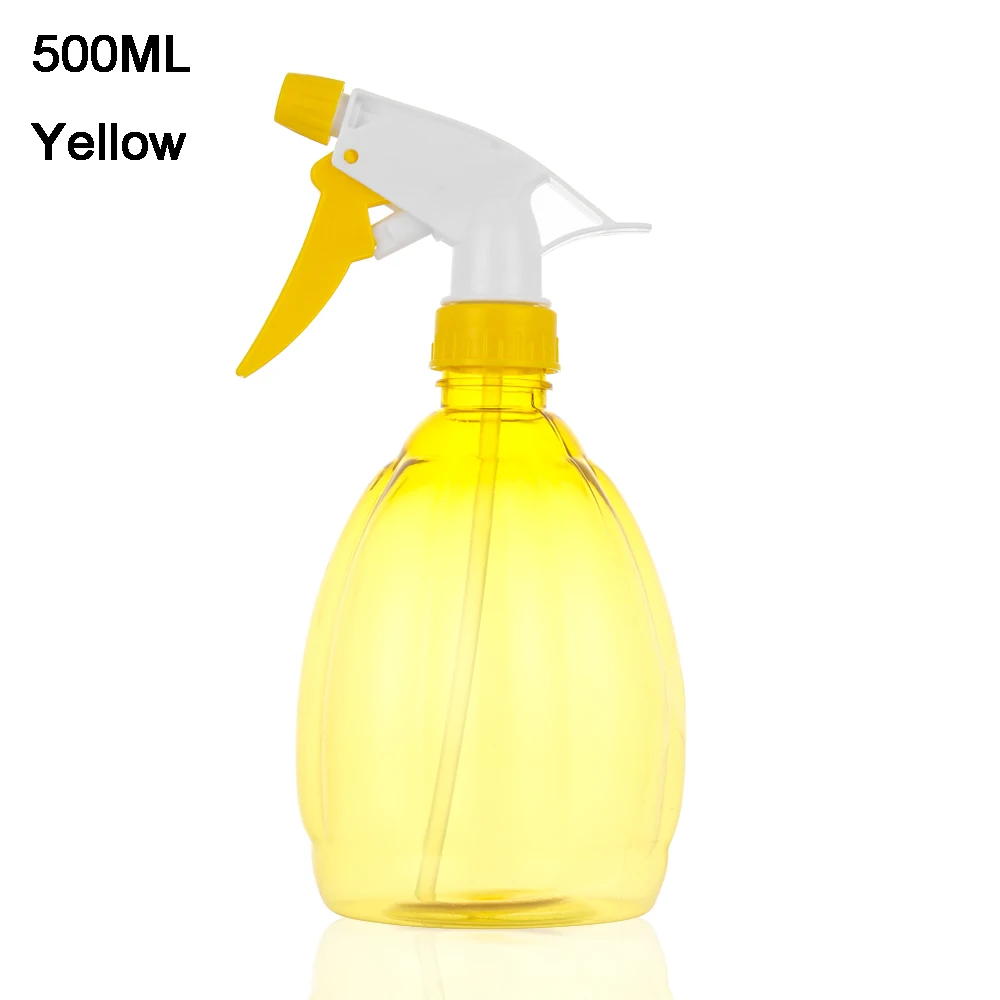 500ML yellow 250/500 мл два режима Портативный конфеты прозрачный тонкий туман сад полив растений спрей для волос опрыскиватель насос для увлажнения грима - Цвет: 500ML yellow