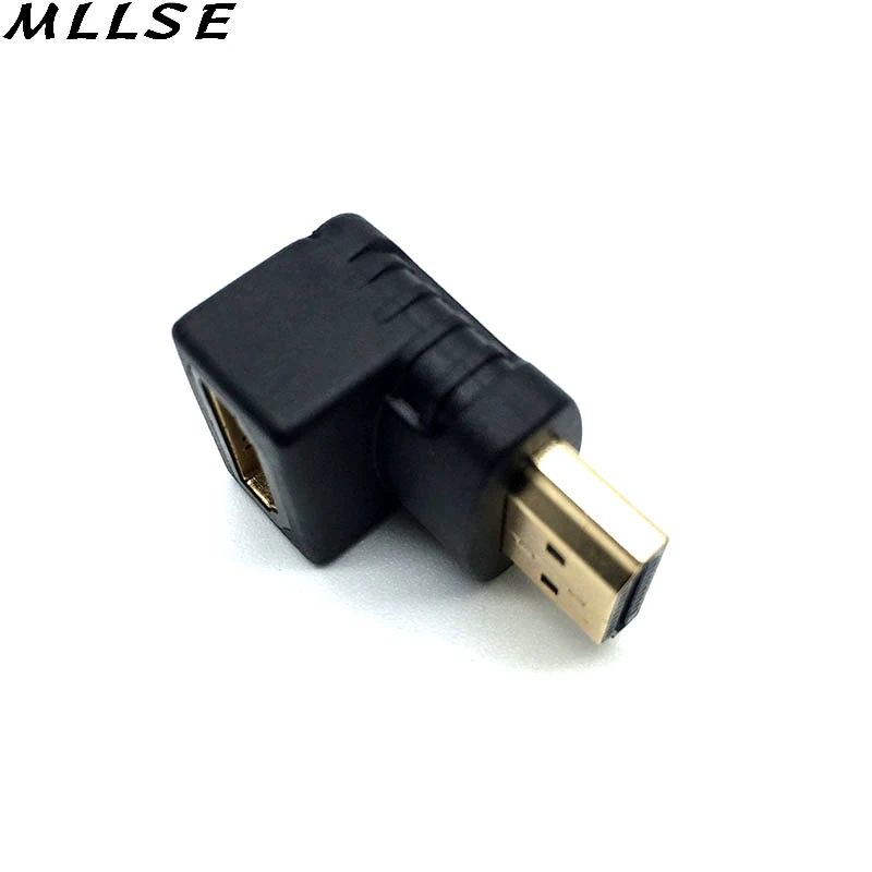 MLLSE 2 шт./лот 90/270 градусов угол HDMI к Мужской женскому Переходный кабель конвертер