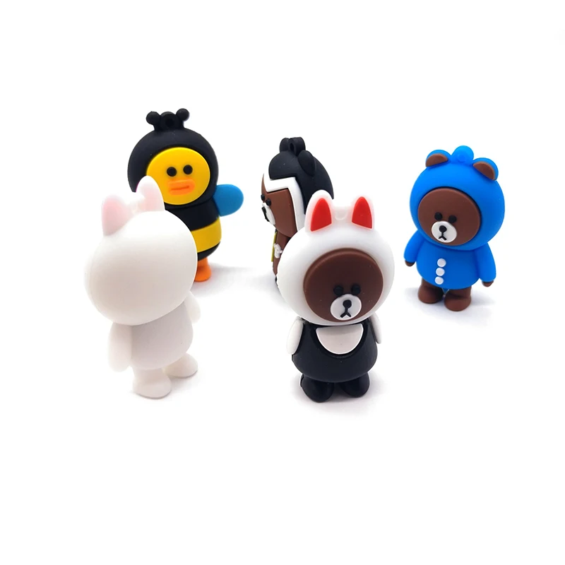 USB flash drive pendrive cartoon animmals memor stick u disk 4GB 8GB 16GB 32GB 64GB cute Rabbit/ Bee/bear creative pen | Компьютеры и