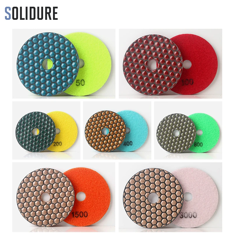 4 дюйма 7 шт./компл. полировальный камень шестиугольник полимерная Bond