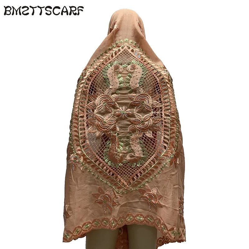 Красивые африканские женские шарфы большой вышитый дизайн на спине мягкий