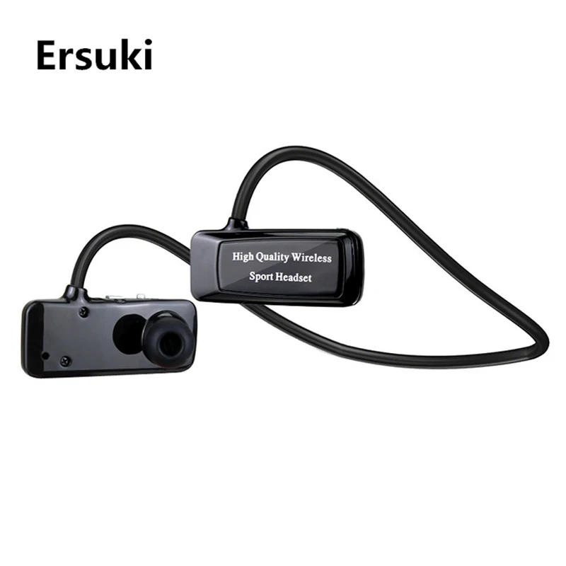 Ersuki F5 Bluetooth наушники Беспроводной наушники микрофон Поддержка SD карты памяти с FM MP3 плеера спорта беговые наушники