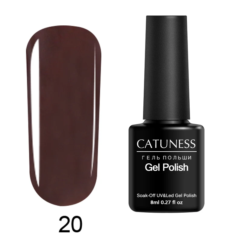 20 Профессиональный Гель-лак для ногтей от CATUNESS, 8 мл, 29 цветов, блестки, долговечный акриловый Поливиниловый лак для ногтей, впитывающий Полупостоянный УФ-гель для ногтей - Цвет: 20