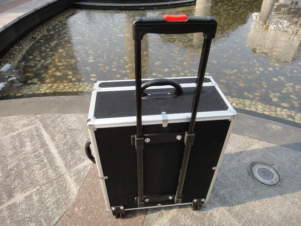 

Professional 120 bass accordion music box with trolley aluminum alloy rod ABS box 96/80/60 bass accordion bag gig hard case