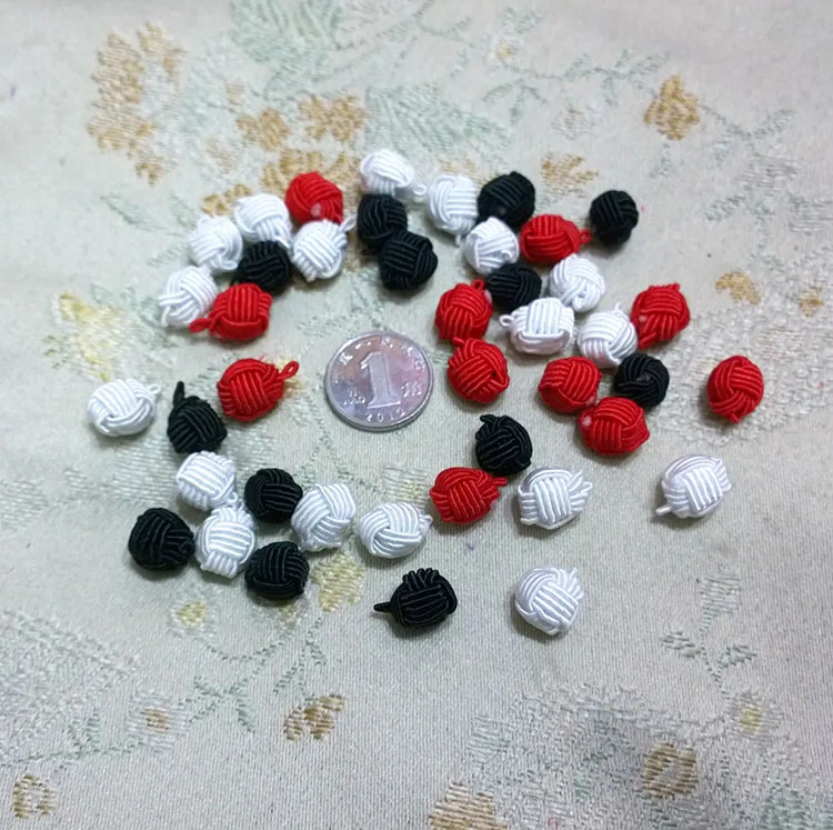 1 см шаровая форма пуговица в виде китайского узла запонки с пряжкой на кнопке