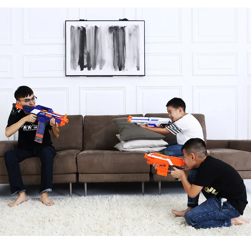NERF новый бренд 1 шт. Детские электронные игрушки пистолеты с мягкой игрушечный