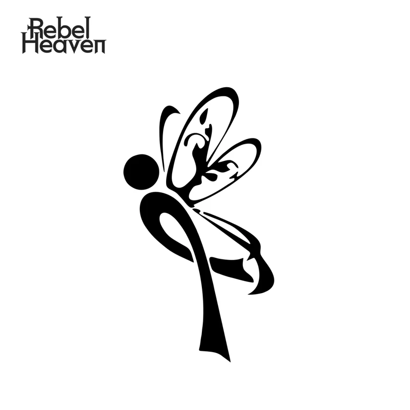 Наклейка на автомобиль Rebel Heaven JDM забавная бабочка Панда с пистолетами Грейхаунд