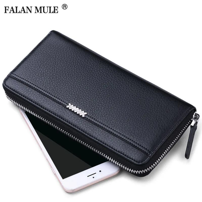 FALAN MULE брендовый Мужской кошелек высокого качества из натуральной воловьей кожи