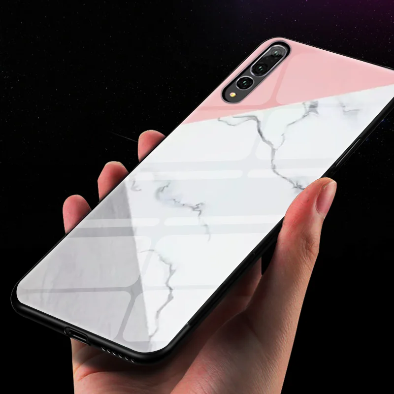 Мрамор узор закаленное Стекло чехол для samsung Galaxy S10e A30 A40 A50 A70 S10 S8 S9 плюс A7 A8 A6 J4 Plus M10 M20 Coque