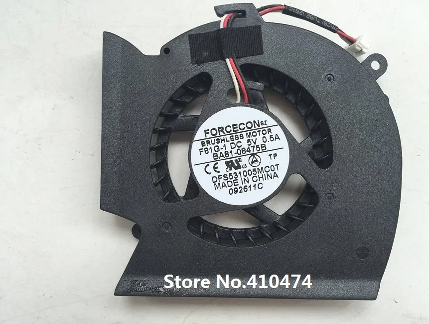 

Вентилятор SSEA для охлаждения процессора SAMSUNG RV508 R523 R525 R528 R530 R538 R540 R580 P/N KSB0705HA 9J58 или DFS531005MC0T