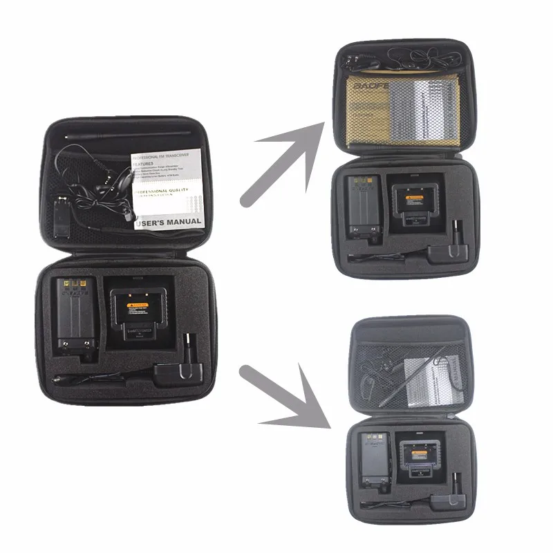 BaoFeng UV-5R рация/велосипедная сумка/динамик микрофон/антенна/кабель для программирования/наушник/Чехол-держатель/зарядное устройство
