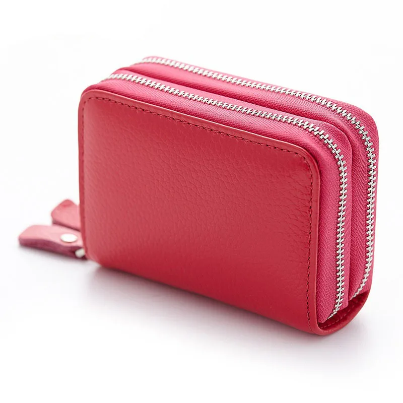 Genuine Leather Credit Card Holder Fashion ID Business Large Capacity Travel Case Coin Purse High Quality Unisex Wallet | Багаж и сумки