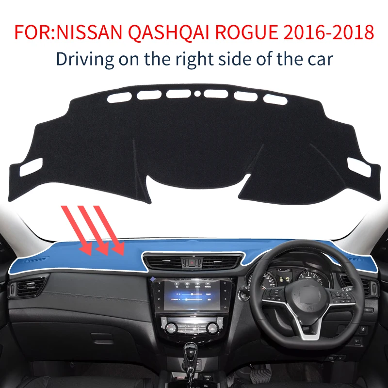 Коврик Smabee для Nissan Qashqai J11 2014 ~ 2017 ROGUE 2nd Dashmat черный коврик приборной панели