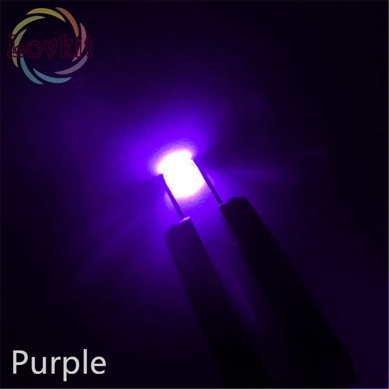 10 шт./лот 0603 SMD предварительно спаянный micro litz проводной светодиодный резистор 8-12 в 20 см DIY 9 цветов на выбор DIY - Испускаемый цвет: Purple