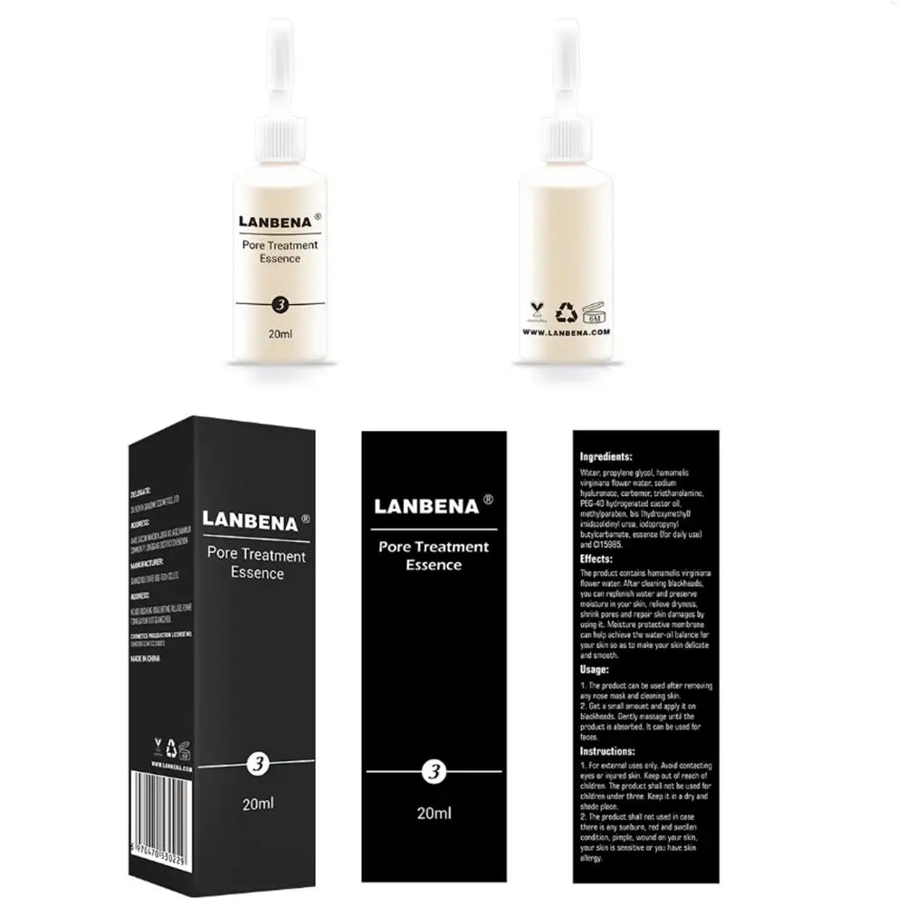 

Pore Treatment Essence Nose Blackhead Remover Acne Treatment Shrink Pores Skin Firming Face Serum Moisturizing Skin Care M2