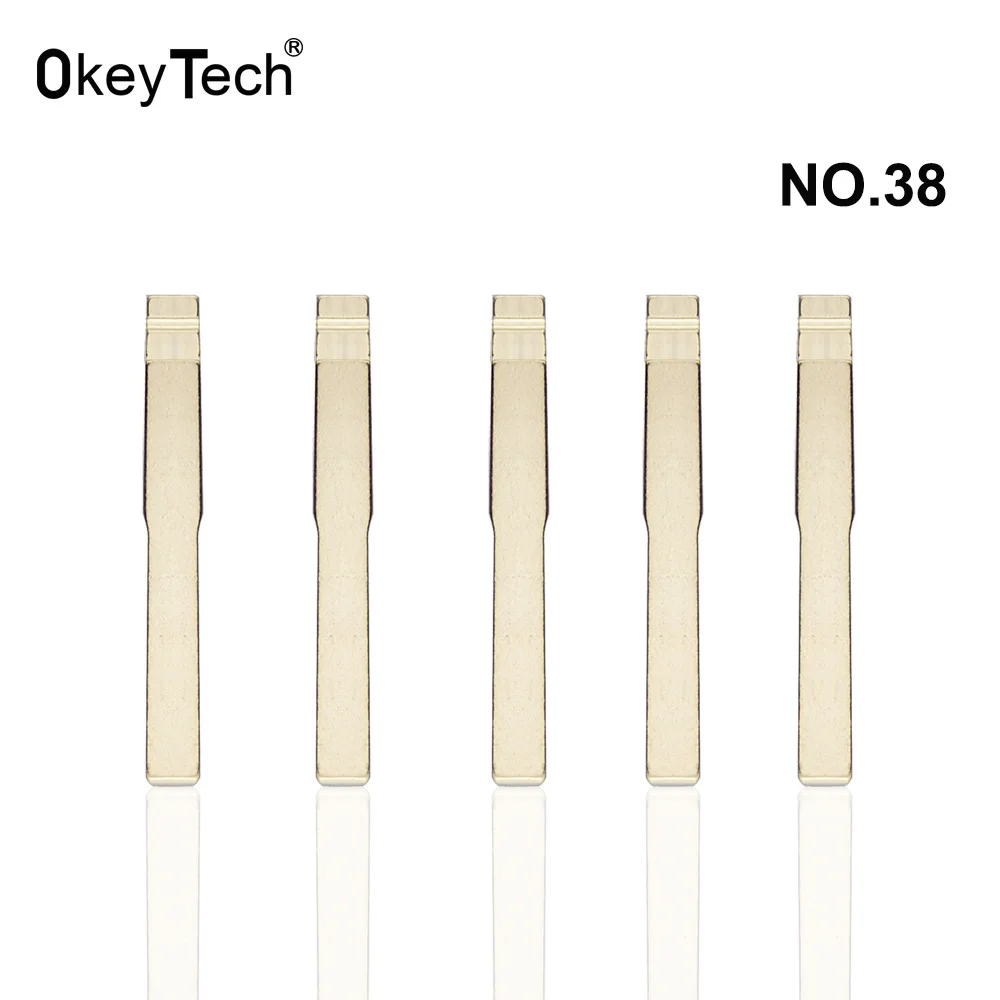 OkeyTech 10 шт./лот NO.38 KD ключ дистанционного управления необработанный заготовки