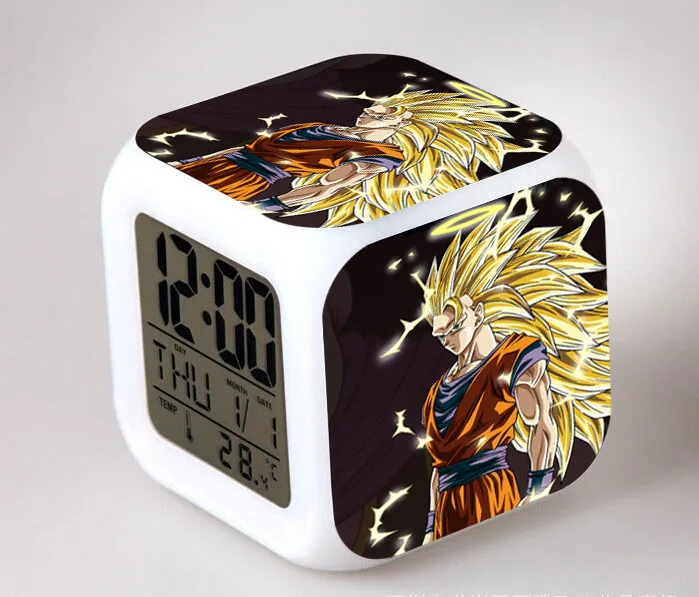 18 Аниме фигурки Dragon Ball z светодиодный цветной сенсорный светильник Супер Saiyan God супер Гоку Вегета будильник ПВХ Супер Figma детские игрушки - Цвет: 18