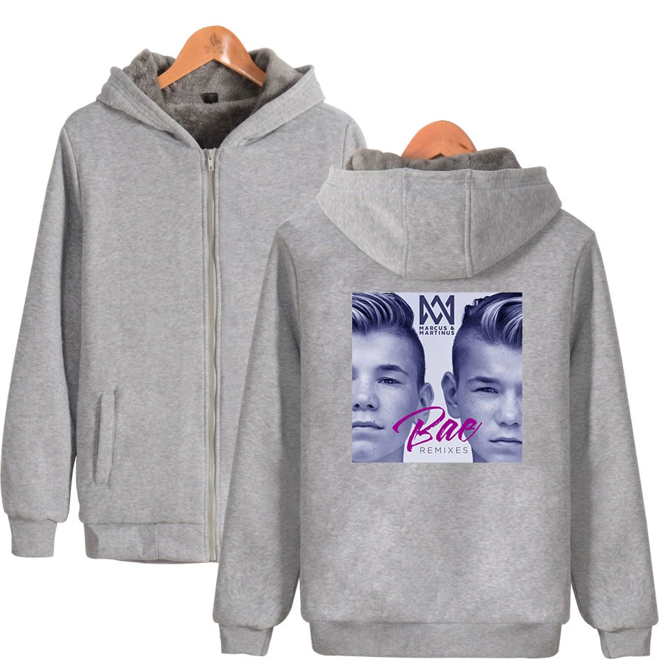 Marcus &amp martinus зимние Для женщин утепленные молния толстовка в стиле &quotкэжуал&quot