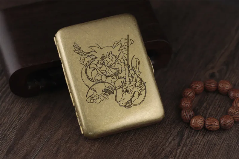 MR. K 016 Винтажный стиль Dragon Ball Мастер Роши Гоку Мужской чистой меди 16 портсигар для сигарет аксессуары для курения дымовая Коробка Чехол