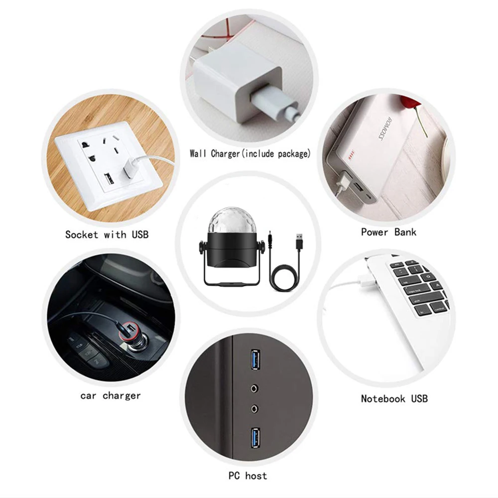 USB DC5V ИК-контроль, красочный эффект, светодиодная лампа, музыкальный контроль, праздничные вечерние, ночной Светильник s dj disco ktv, Рождественский светильник, сценический ligting