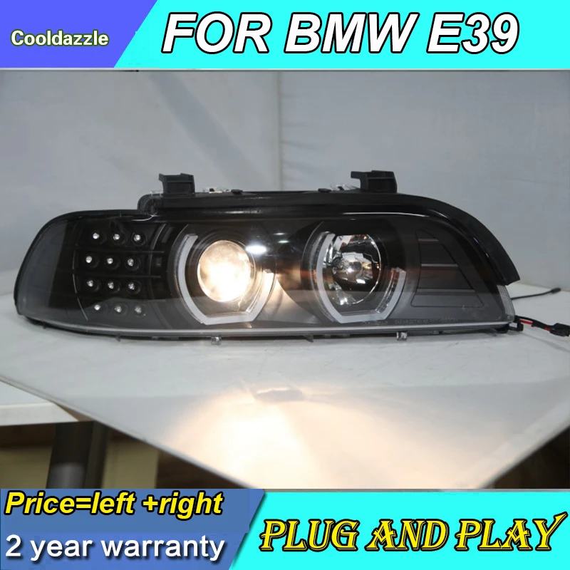 Для BMW E39 светодиодный налобный фонарь Ангельские глазки 1995 1996 1997 1998 1999 2000 2001 2002 2003