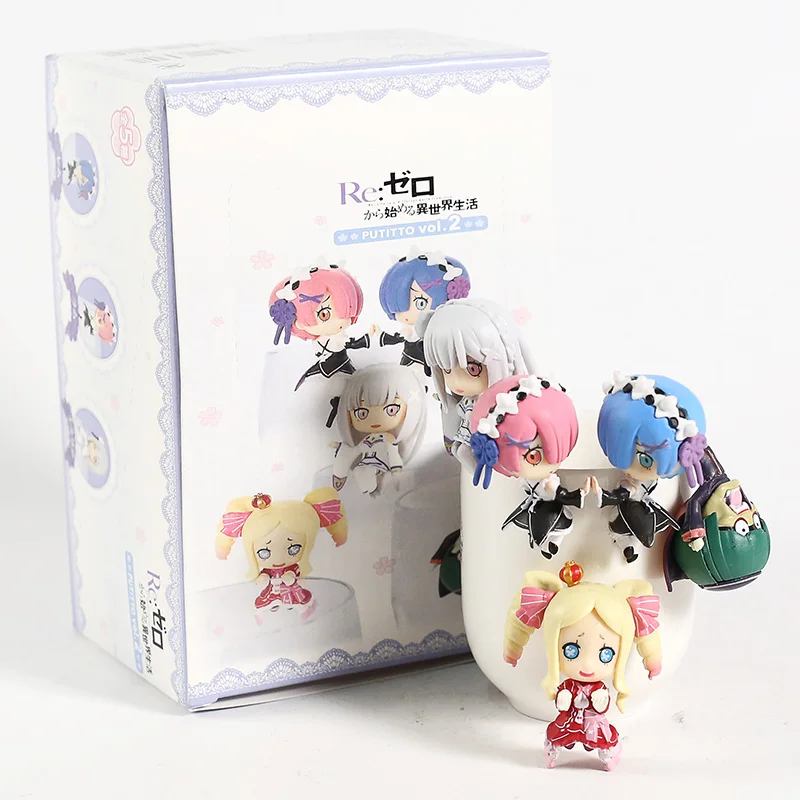 Re:ZERO Начальная жизнь в другом мире Рем Рам Эмилия Беатрис PUTITTO серии Vol.2 ПВХ